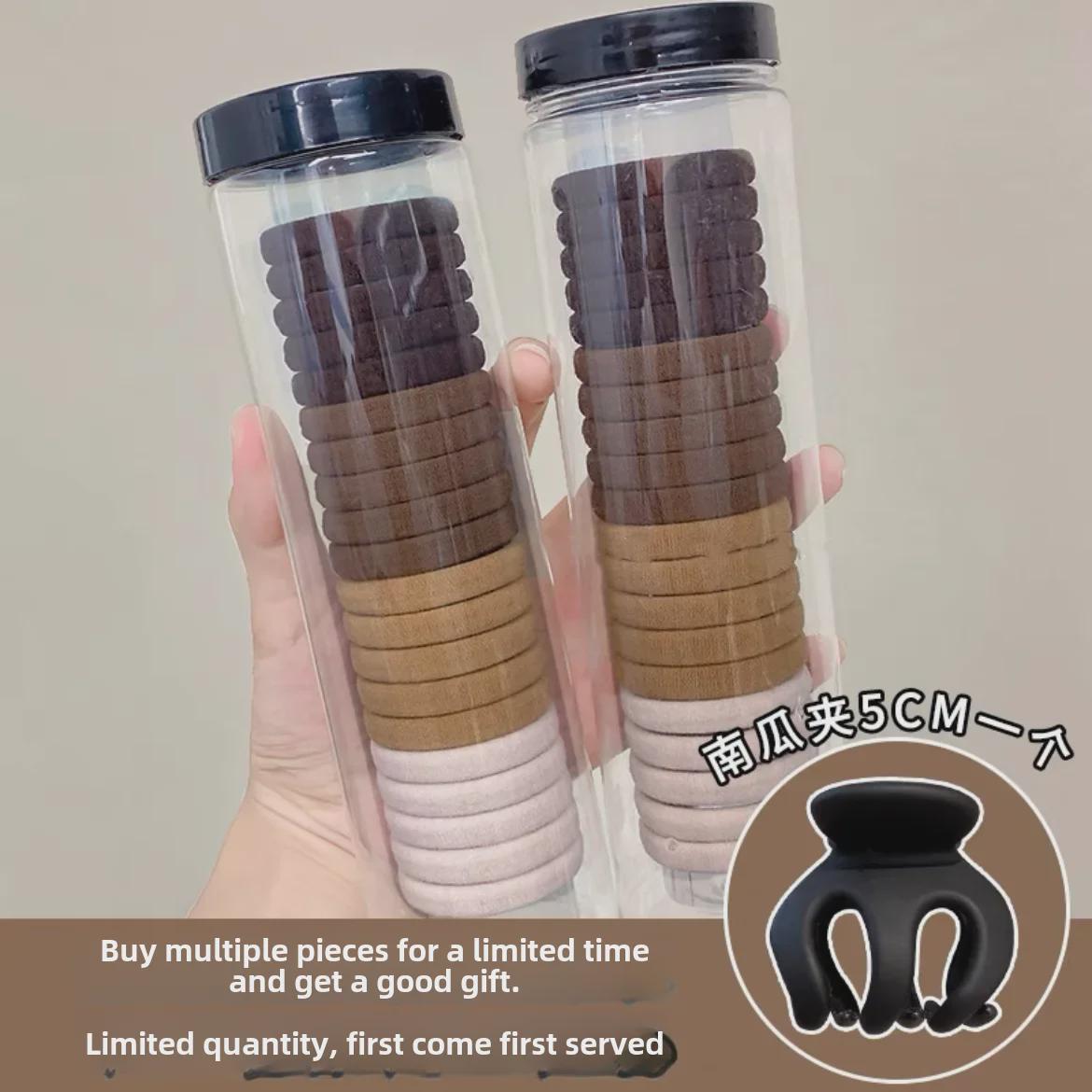 

[Набір із 40 предметів] Модні тканинні аксесуари для волосся: Затискачі з високим хвостиком і атласні гумки для волосся