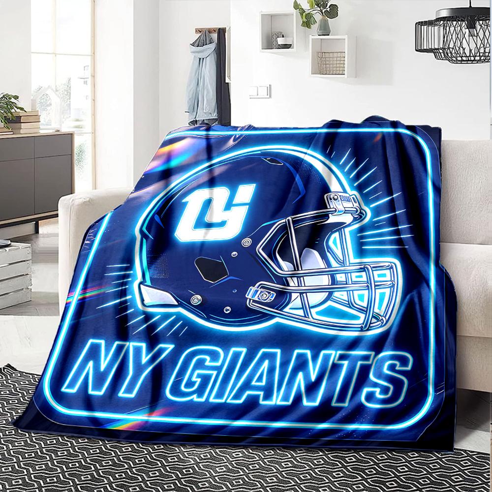 1pc Blanket - New York Giants logo Print Design,Lightweight Blanket for Sofa,Bed- Soft &Warm,Gift for All Seasons