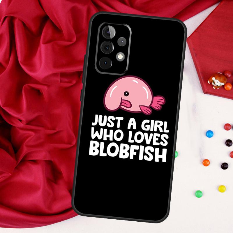 Cute Blobfish For Samsung Galaxy A52 A32 A22 A54 A14 A16 A26 A36 A56 A55 A35 A05 A06 A15 A53 A33 A13 Case