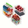 Transparent Refrigerator Organizers Durable Easy-to-Clean Multifunctional Food Storage Box for Fruits Vegetables Meats, Etc