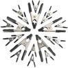 Amazon Basics Steel Spring Clamp Set, 20-Piece Set, 15 2cm Clamps and 5 3cm Clamps, Black/Silver