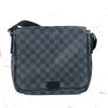 N41260 Damier Graphite District PM Crossbody Shoulder Bag Black