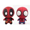 Nouveau Mignon Spiderman Deadpool Porte-clés Peluche Mignon Super-héros Poupée en Peluche Figure Douce Décoration de Bureau Maison Cadeau Collectionnable pour Fans de Films BD Marvel