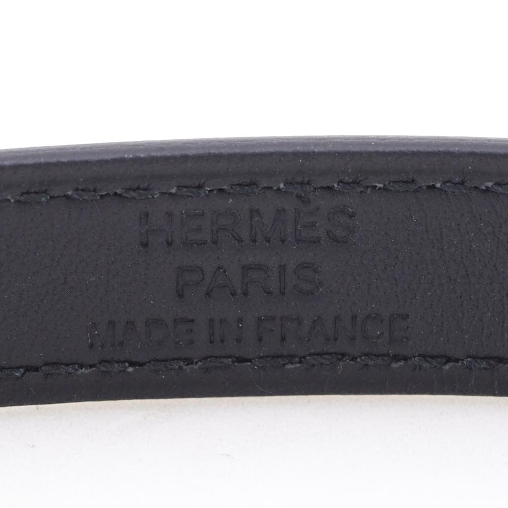 HERMES Kelly Bracelet Double Tour Bracelet monochrome black Shave 18.2g Women Used