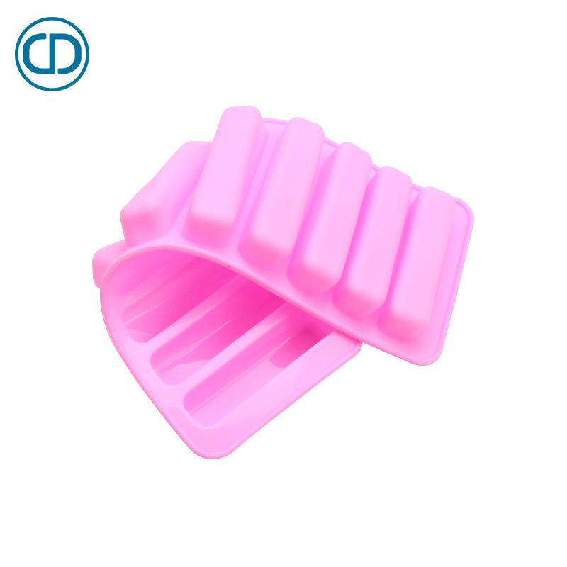10 Small Square Column Silicone Cake Molds Handmade DIY Long Ice Tray Jelly Mold
