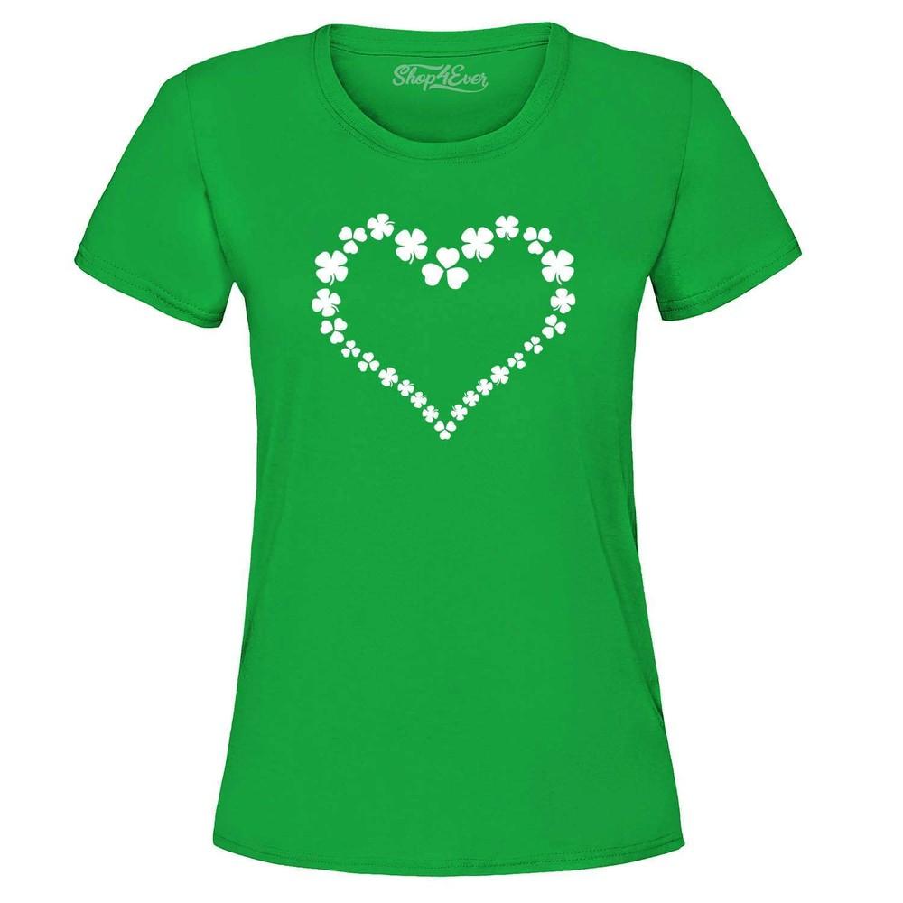 

Shamrock Heart Women s T-Shirt St. Patricks Day Shirts 4XL