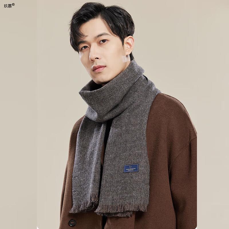 Jiumu Men's Warm Wool Scarf
