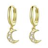 New 925 Sterling Silver Starburst Butterfly Studs Earrings Simple Plated Gold Earrings For Women Fashion Silver Jewelry