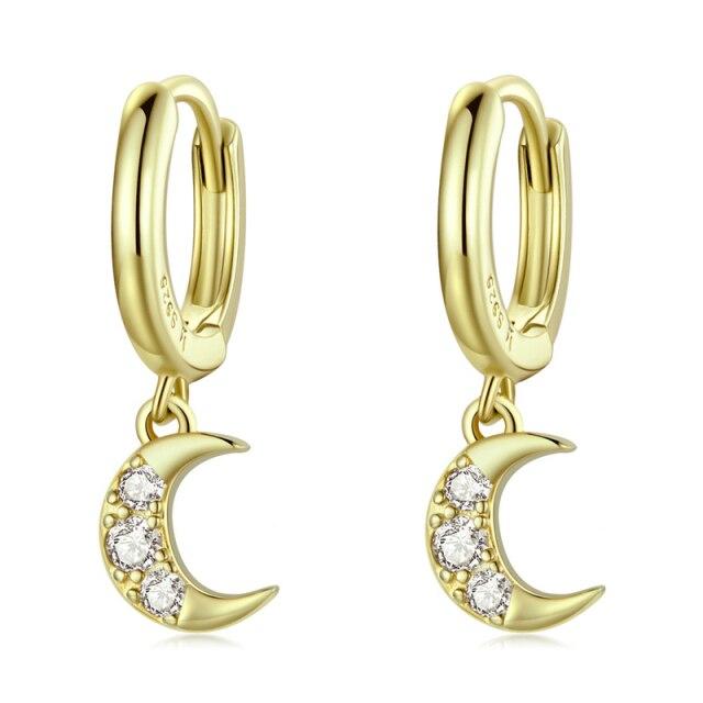 New 925 Sterling Silver Starburst Butterfly Studs Earrings Simple Plated Gold Earrings For Women Fashion Silver Jewelry