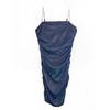 Women's Rhinestone Spaghetti Strap Bodycon Nightclub Dress