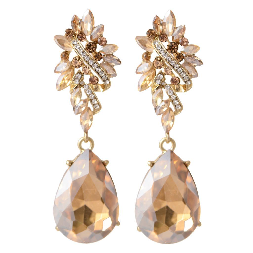 European Style Geometric Alloy Drop Earrings For Women With Irregular Design Fashion Jewelry