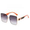 Summer Uv400 Female Square Sunglasses With Blue Pc Lenses For Fashion And Travel