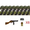 Militär WW2 Russland Soldaten Figuren Bausteine Armee Infanterie Sowjetunion Krieger Offizier Militärwaffen Steine Spielzeug Kind