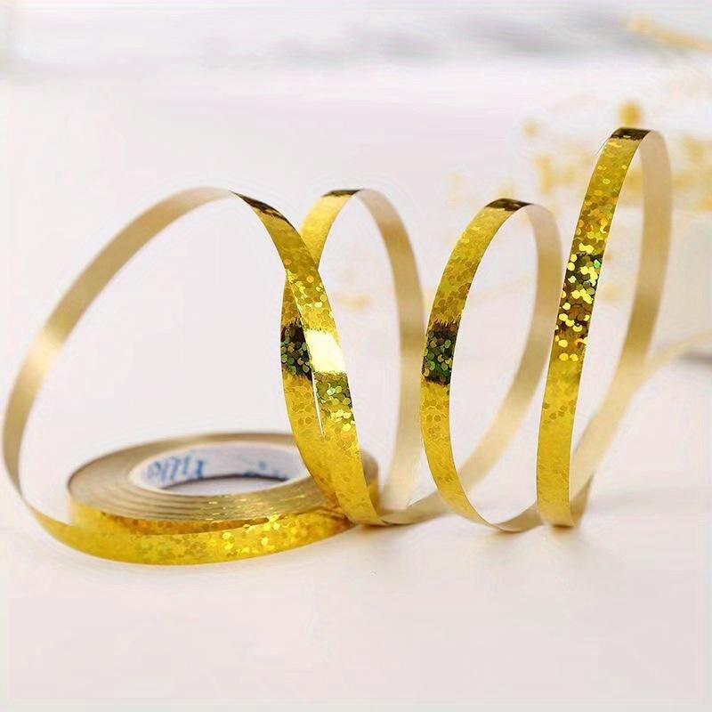 10 Rolls of Laser Ribbon Binding, Halloween Gift, Christmas Gift, Valentine's Day Gift Wrapping Ribbon, Rainbow Ribbon Balloon