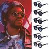 Stylish Punk Steampunk Sunglasses UV Protection Luxury Round Frame Sun Glasses Hip Hop Shades for Women & Men