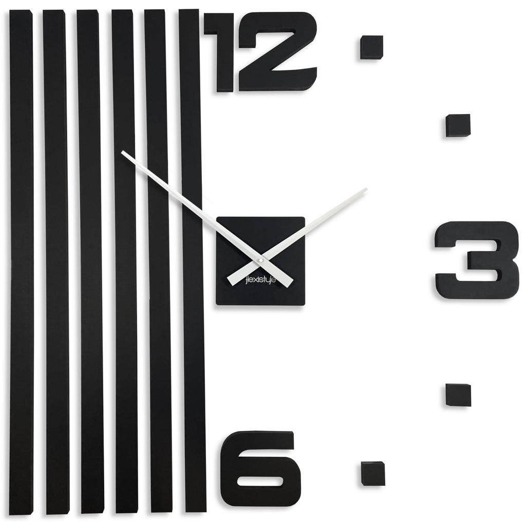 Stick-on Lamella Wall Clock 100cm