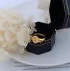 European & American Fashionable Retro Rose Texture Ring, Women's 18K Gold-Plated Titanium Steel Index Finger Jewelry.