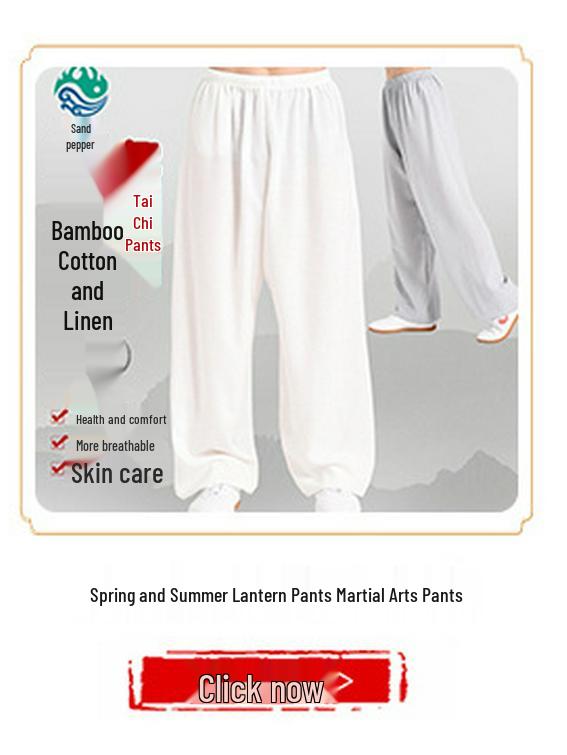 Unisex Cotton Linen Tai Chi Performance Suit - New Chinese Style Long Sleeve Wushu Practice Outfit