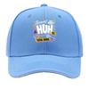 Playful Huh Quote Typography Layout Hip Hop Hat Fashion Outdoor Sports Sandwich Baseball Cap