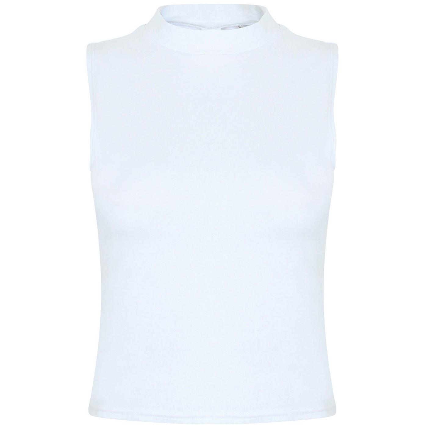 SF Canotta a collo alto da donna/donna XS bianco