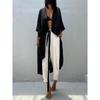 Damen Sonnencreme Cardigan aus menschlicher Baumwolle, Bikini-Überzug, Badeanzug, äußere Sonnenschutzbekleidung, Strandurlaubskleider