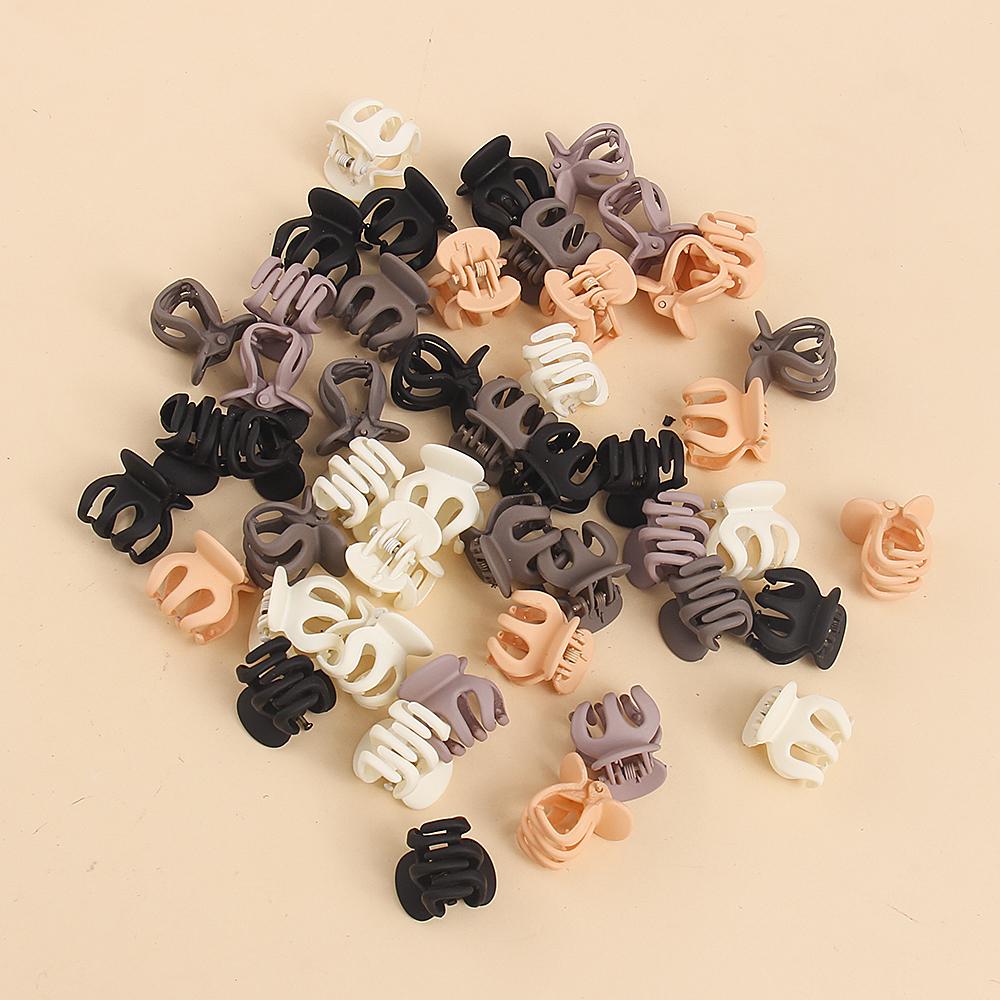 

10 шт. матовые мини кавайные черные заколки-крабы для волос заколки для женщин и девочек заколки для укладки волос зажимы для волос детские аксессуары для волос 10pcs Multi Colors