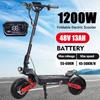 Nouveau 2025 EU Scooter Électrique 1200W moteur unique 48V 13ah avec Pneus 11 Pouces, Vitesse Maximale de 45-50 km/h, Autonomie de 50-60km Scooter