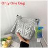 Pu Quilted Chain Bag For Women With Metallic Accents For Daily Use