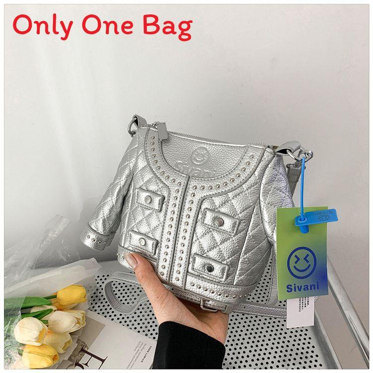 Pu Quilted Chain Bag For Women With Metallic Accents For Daily Use