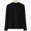 Women's Lyocell Brushed Fleece Slim Fit Long Sleeve Top for Autumn/Winter