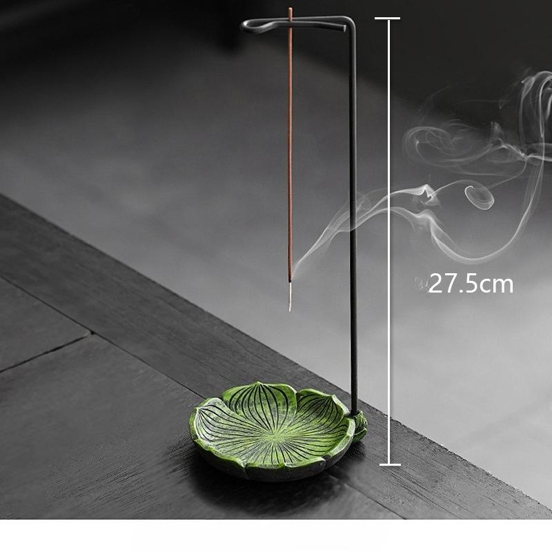 

Hang Upside Down Incense Stick Holder Incense Burner Stick Holder Line Plate Sandalwood Coil Base Studios Home Decoration Gift зелёный
