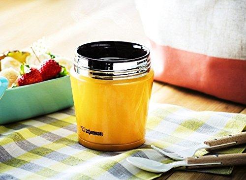 Zojirushi Stainless Steel Vacuum Insulated Food Jar, Perfect for Lunch Boxes, Keeps Food Hot or Cold, Wide Mouth, 260ml, Berry, SW-GD26-PP