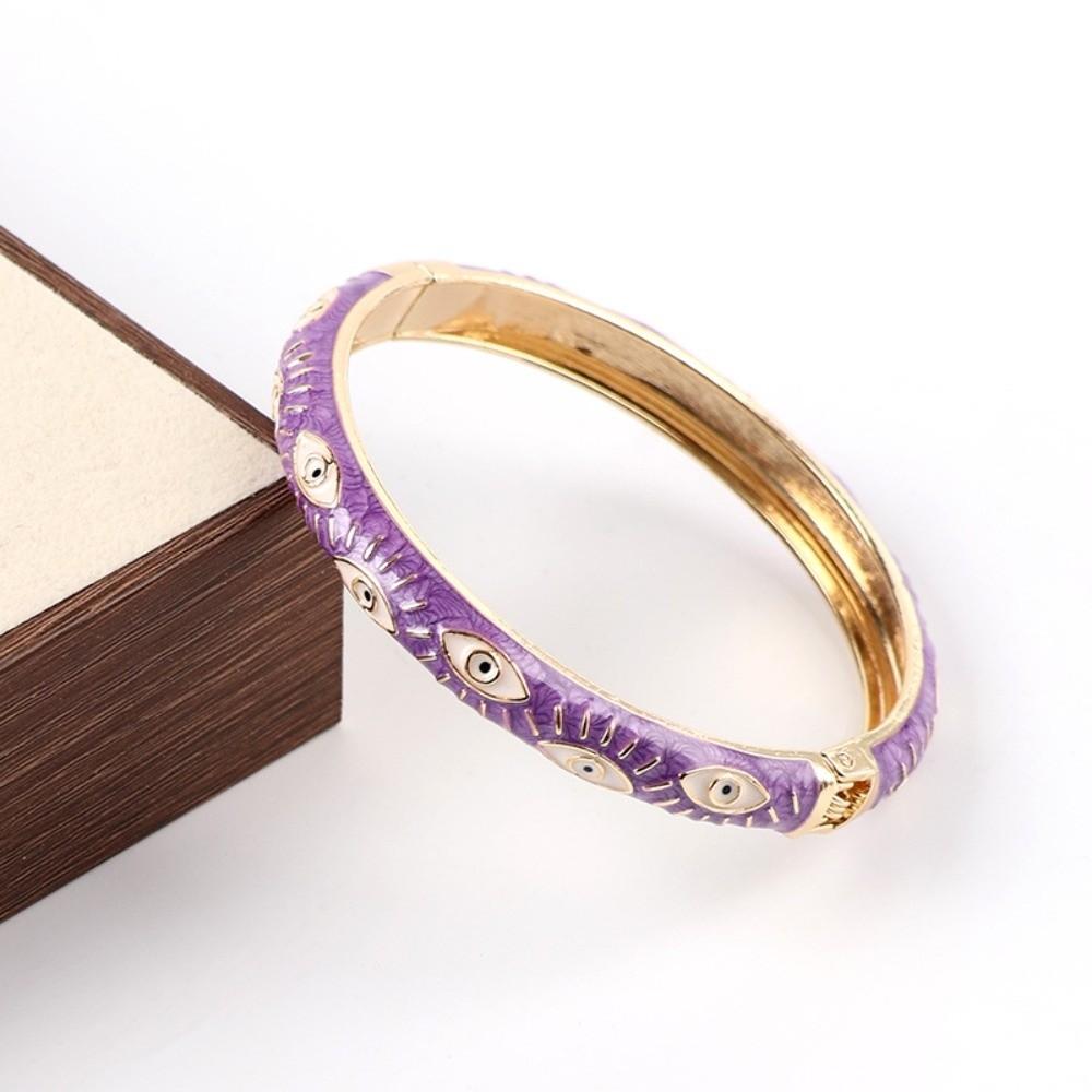 

Hip Pop Enamel Bangle Fashion Hand Bracelet Creative Demon Eyes Bangle Gift Style 10