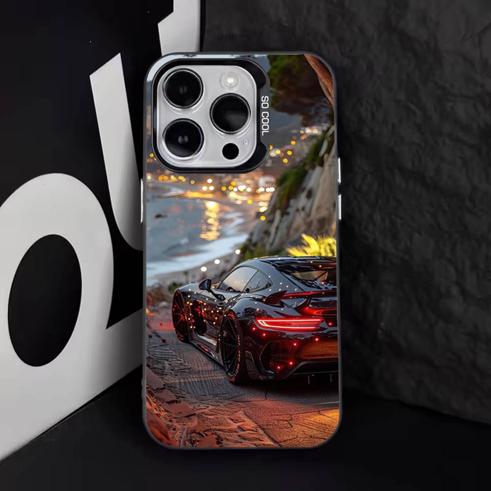 Sports C-Cars Male Men For iPhone 11,12,13,14,15,16,17,Pro,Max,Plus,E,Air,Mini Phone Case IMD Matte Black