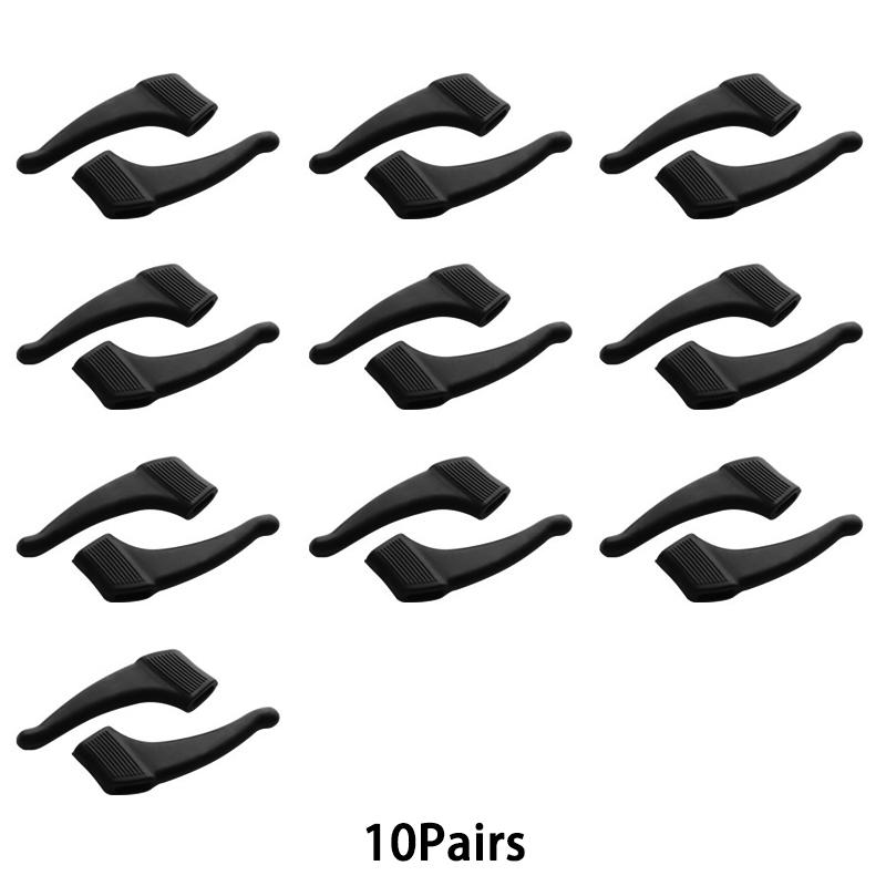 10 Pairs Per Set Silicone Eyeglasses Ear Hooks Elastic Non-Slip Eyewear Ear Grips High Quality Soft Glasses Retainers Set