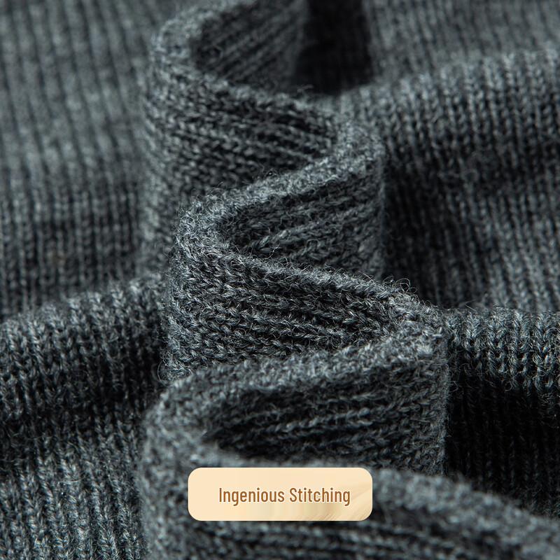 Men's 100% Lambswool Round Neck Sweater