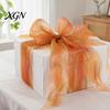 Durable Organza for Fashion Accessories 1 Yard Two Tone Sheer Fabric, 60 Inch Wide Iridescent Silky Decorative Fabric Christmas Tree Ornaments Glitter