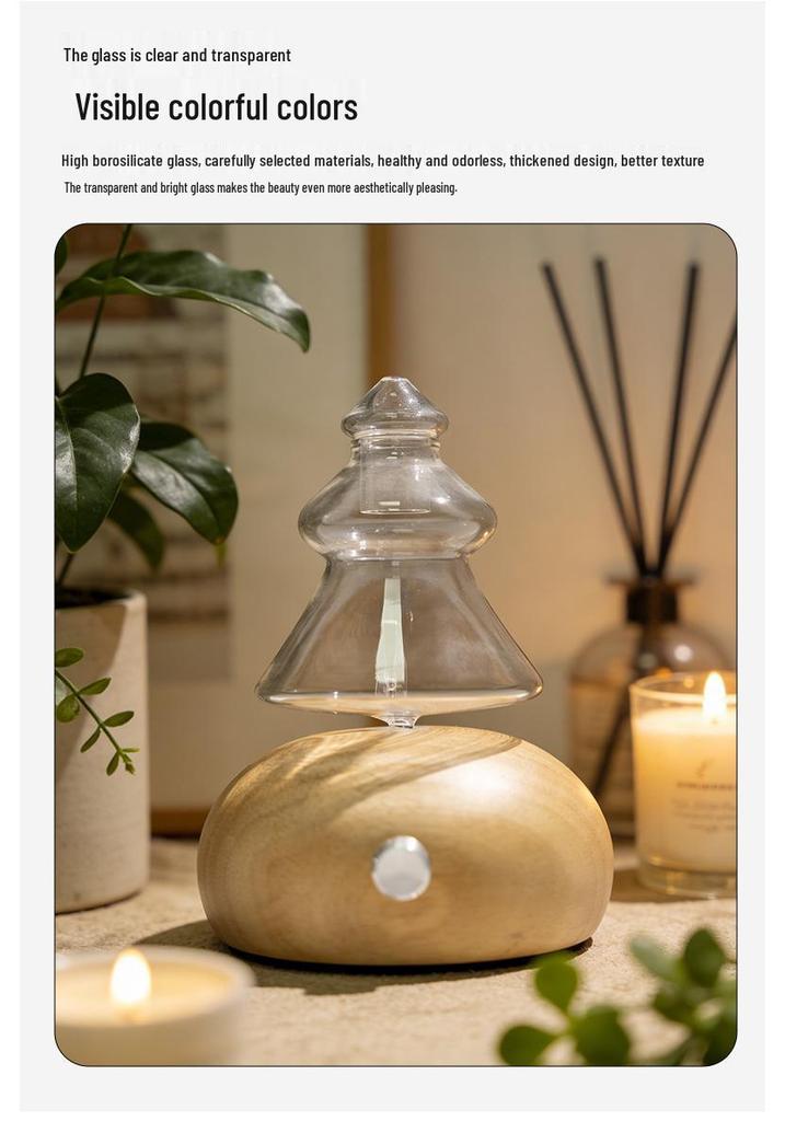 Solid Wood Flameless Aromatherapy Diffuser for Essential Oils