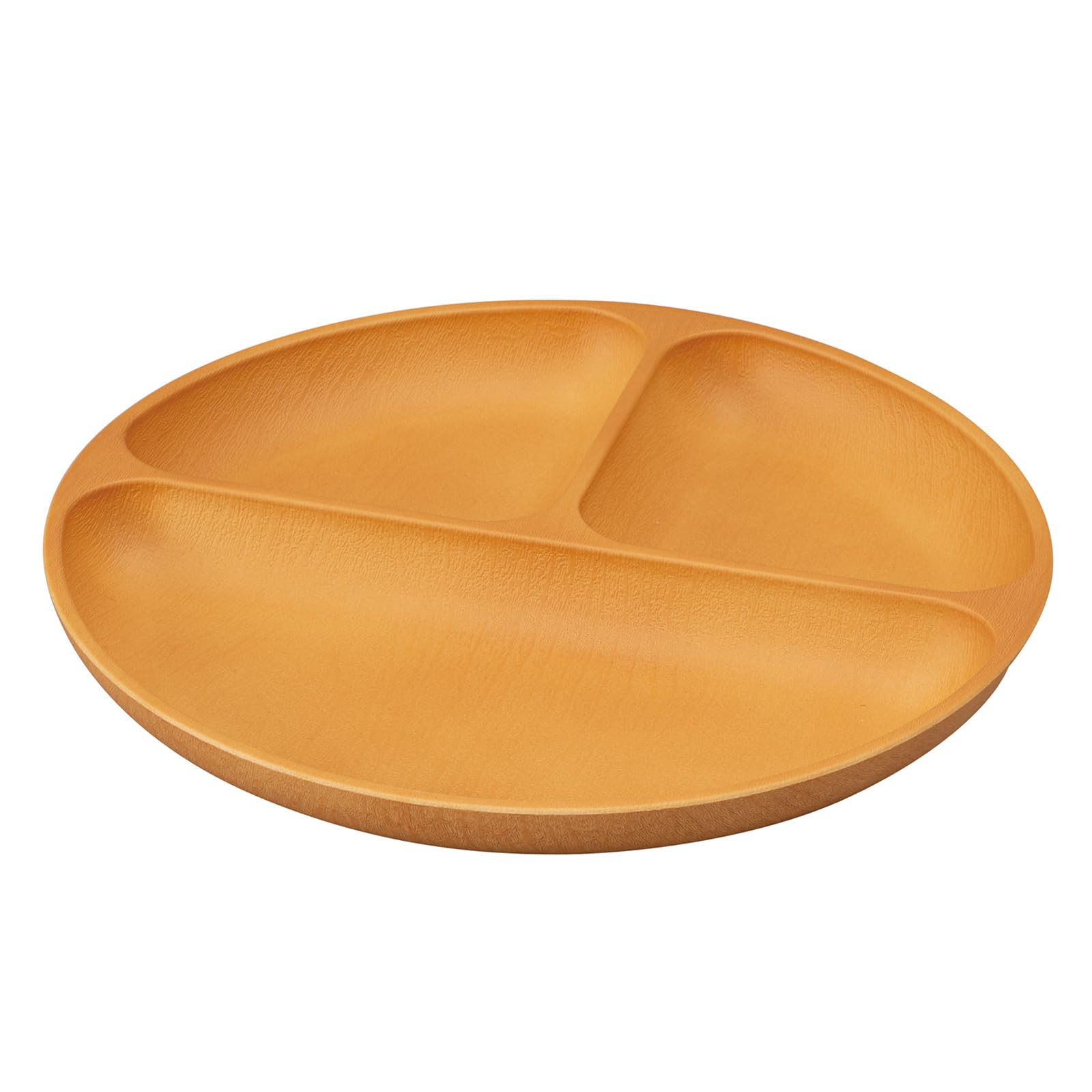 

Mitani Yamanaka Lacquerware Round Divided Microwave and Dishwasher Made in Plate, 25cm, Plate, Safe, Antibacterial, Natural, Japan, K17760-2 бежевый