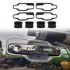 For Ford Ranger P703 2023-2024 Carbon Fiber Door Handle Bowl Cover Trims 8pcs
