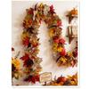 Artificial Maple Leaf Garland 175cm Realistic Decorative Vine for Indoor Outdoor Wall Door Window Table Event Display