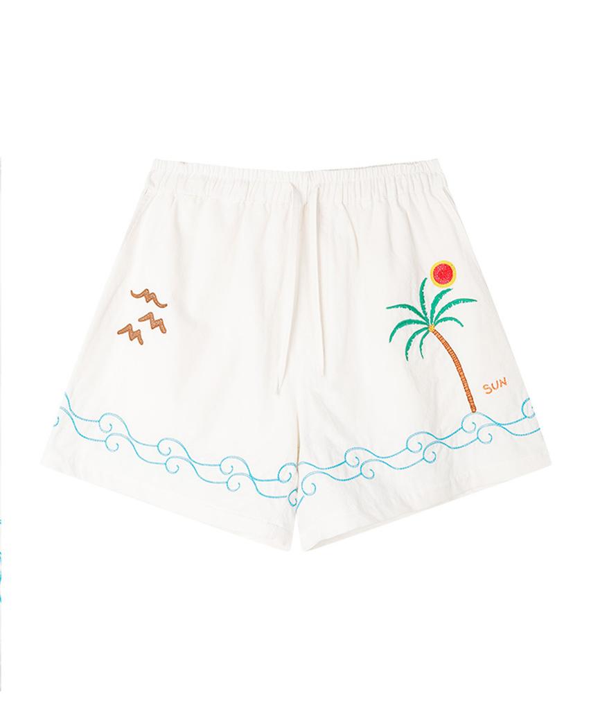 SUNDAY FRUIT MARKET Sun Beach Short Ivory