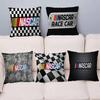 N-NASCARS Racing Car Cushion Cover Inches Farmhouse Decor Home Throw Pillow Covers For Couch Decorations
