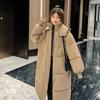 DAFIFY Damen Mode Freizeit Herbst Winter Einfarbige Druck Langarm Jacken & Mäntel Daunenmäntel