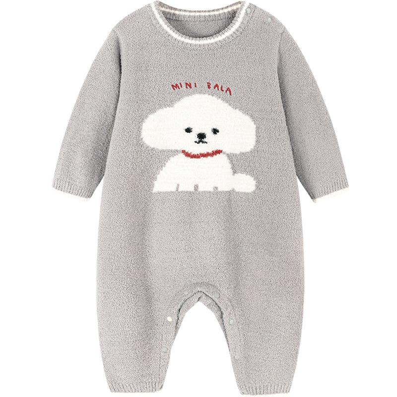 Minibala Baby Warm Fleece Romper Bodysuit 80
