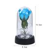 Enchanted Beauty And The Beast Rose Flower with Black Base LED Light In Glass Dome Valentine Christmas Gift Wedding Home Decor