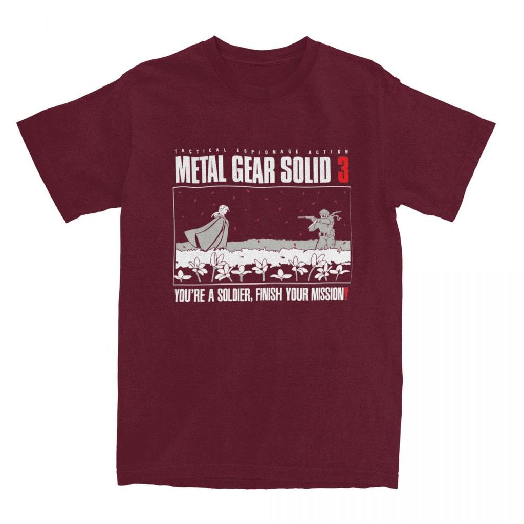 Unisex TShirt Video Games Metal Gear Solid Inspired T Shirts Hippie Summer Tees Y2K Casual Custom Logo 100 Cotton Clothing Gift
