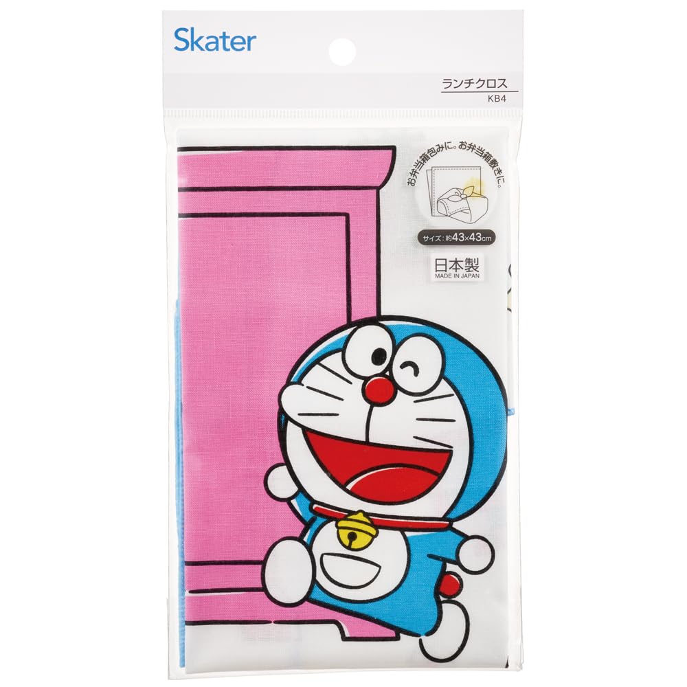 Skater Lunch Doraemon Line 43 X 43 Made In Cloth, Design, Sanrio, Cm, Japan, KB4-A