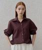 ARTINARY Pinstripe Shirt (Brown)
