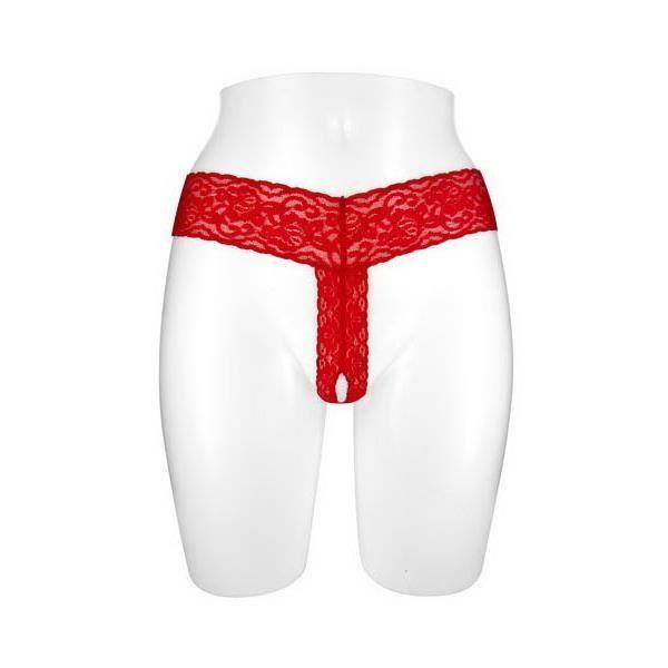 String Ouvert - Anita - Rot - Spitze - Bequem - Erotisch